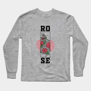 Rose and Snake Long Sleeve T-Shirt